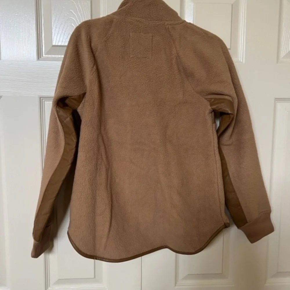 ABERCROMBIE & FITCH Asymmetrical Snap-Up Fleece Jacket, Size XS - Picture 7 of 7